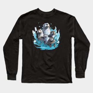 Otters family Long Sleeve T-Shirt